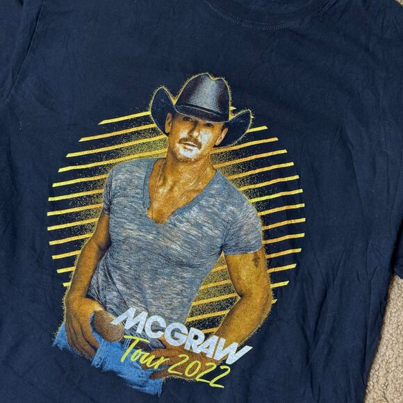 TIM MCGRAW SHIRT TOUR BAND TSHIRT BLACK L LARGE MENS SHIRT TSHIRT 2022 - Picture 2 of 5